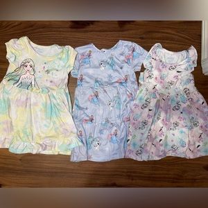 Set of 3 Disney Frozen II Girls’ Dresses 3T